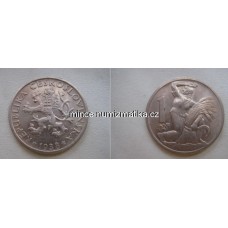 1 Kčs 1938 0/0 Koruna Československá 1Kčs